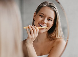 Digital illustration of implant dentures