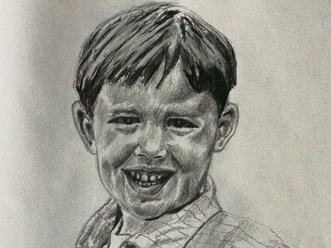 Drawing of young boy